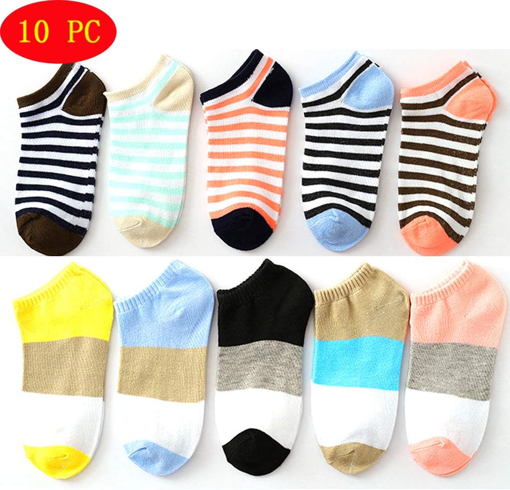 Casual Socks, 10 Pairs, Breathable, Non-slip, Sweat-absorbent, Deodorant, Anti-friction, Suitable For Summer, Spring, Autumn, Smooth Seams