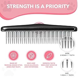 Dog rake deshedding dematting Brush Comb