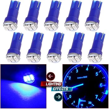 10 unidades t5 cuna de 73 3 3014smd bombillas led para luz de tablero azul