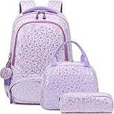 Girls Backpack for Elementary Kids School Bookbag Set Cute Unicorn Backpacks for Girls Water Resistant