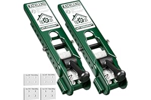 KATHLENO Pro Siding Installation Tools, Siding Gauge Tools, Adjustable Reveal, Heavy-Duty Polycarbonate Build with Non-Slip Pads, Fits 5/16", 3/8", 7/16" Boards – 2 Pack