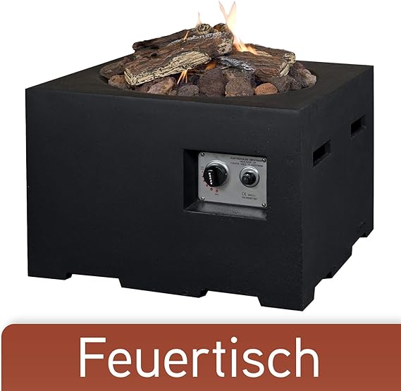 M A N I A Feuertisch für den Garten - Gas Feuerstelle ohne Rauch
