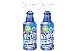 Clean-X REPEL Glass & Surface Cleaner 32 fl. oz. - Cleans & Repels water spots and dirt on glass, mirror, tile and multi surface by UNELKO (2)