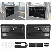 JMTAAT Door Panel Kit Compatible with 73-79 Ford F100 F150 F250 F350 Bronco | Front Inner; Trim Panel Arm Rest Pads Finger Cups Replacement for D3TZ-1023942-KT Plastic Steel