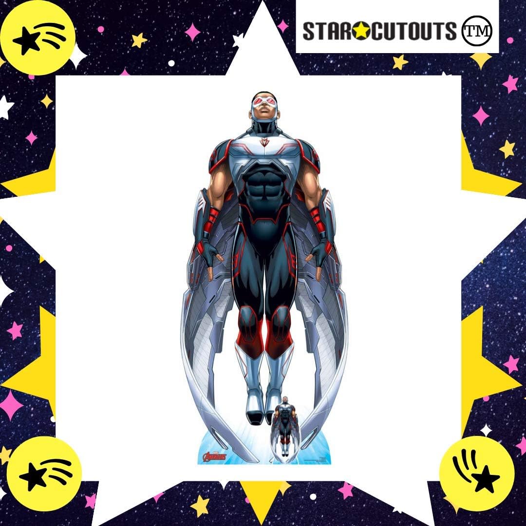 STAR CUTOUTS SC1604 Ltd Falcon Sam Wilson Inspiraton Lifesize Cardboard Cutout Perfect for Marvel Fans Collectors and Events Height 193cm Width 87cm - Image 4