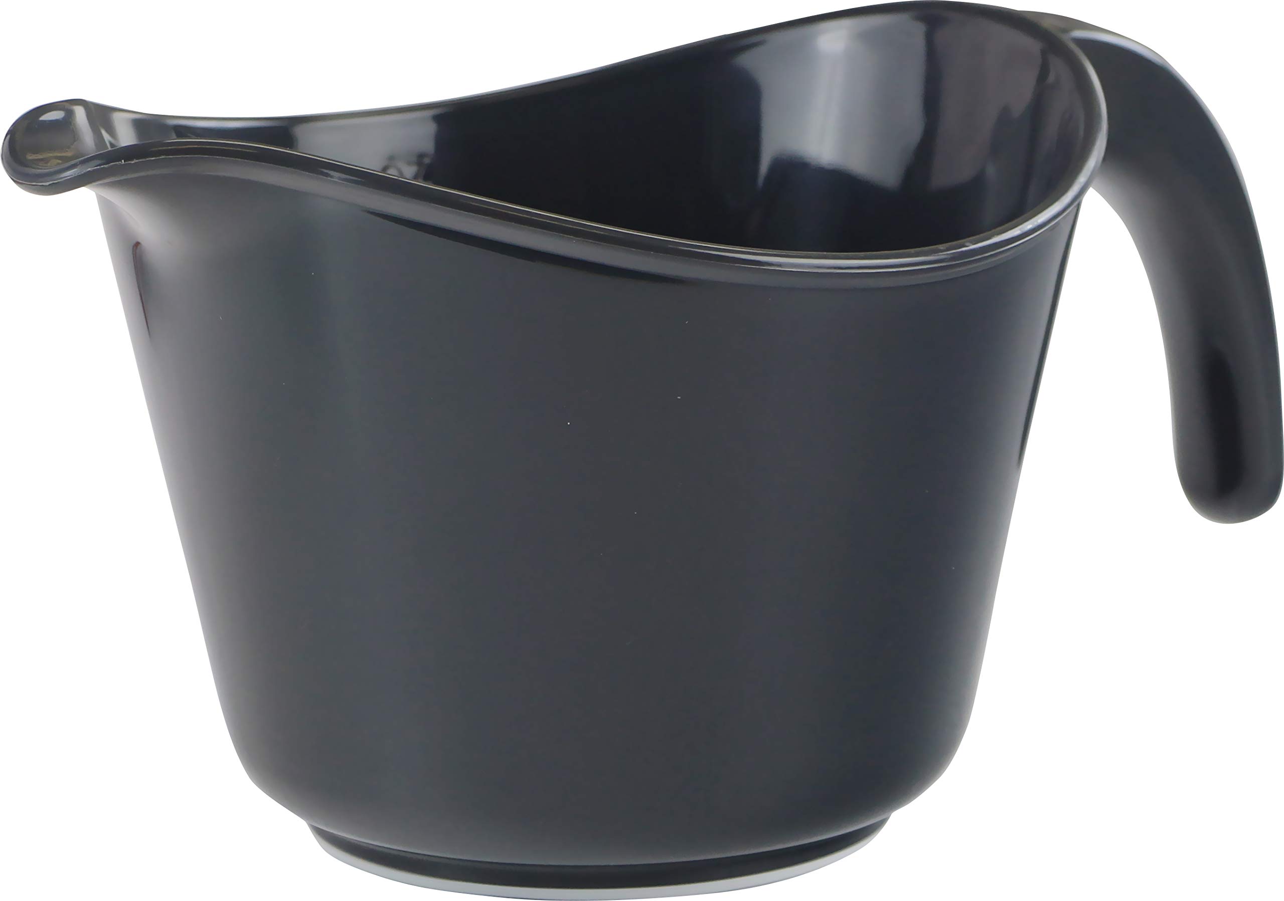 Reston Lloyd, Batter Bowl with Pour Spout, Non-Slip Base, Erogonomic Space Saving Detachable Handle, 2 QT Heavy Duty BPA-Free Microwave & Dishwasher Safe, Charcoal