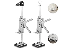 ATPOT Hand Lifting Jack Tool 2 Pack, Labor Saving Arm Jack, 15.9 Inch Multi-Function Height Adjustment Lifting Devices for Door & Window Lifting, Furniture Lifter Tool, Cabinet Jack, Bearing 440lbs