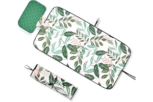 KINGBOARD Ironing Mat, Ironing Pad for Table Top with Iron Rest, Large Iron Mat with 5 Layers of Thickening, Portable Iron Pad with High Temperature Resistant, Travel Size 31.1 X 16.5inch, Green