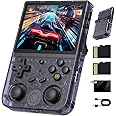 RG353V Retro Gaming Console RG353V Handheld Game Console 3.5" IPS Screen Android 11 and Linux System 64G TF Card 4420+ Classic Games RK3566 64bit Game Player Bluetooth 4.2 and 5G WiFi(Purple)
