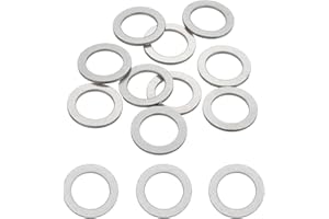 MECCANIXITY 10 Pcs M18 304 Stainless Steel Flat Washers Round Flat Spacers for Screws, Bolts, Plumbing, Automotive, DIY, Elec