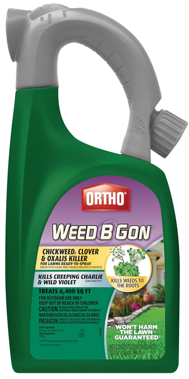 Ortho B Gon Chickweed, Clover & Oxalis Weed Killer for Lawns RTS
