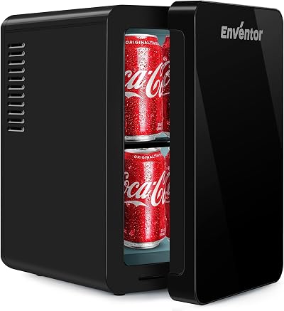Enventor 6L Mini Fridge 8 Can Portable Thermoelectric Cooler Warmer