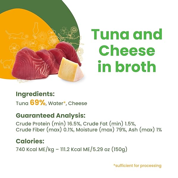 ALMO NATURE HQS NATURAL WET CAT FOOD TUNA AND CHEESE IN BROTH 5.29 OZ (PACK OF 24)