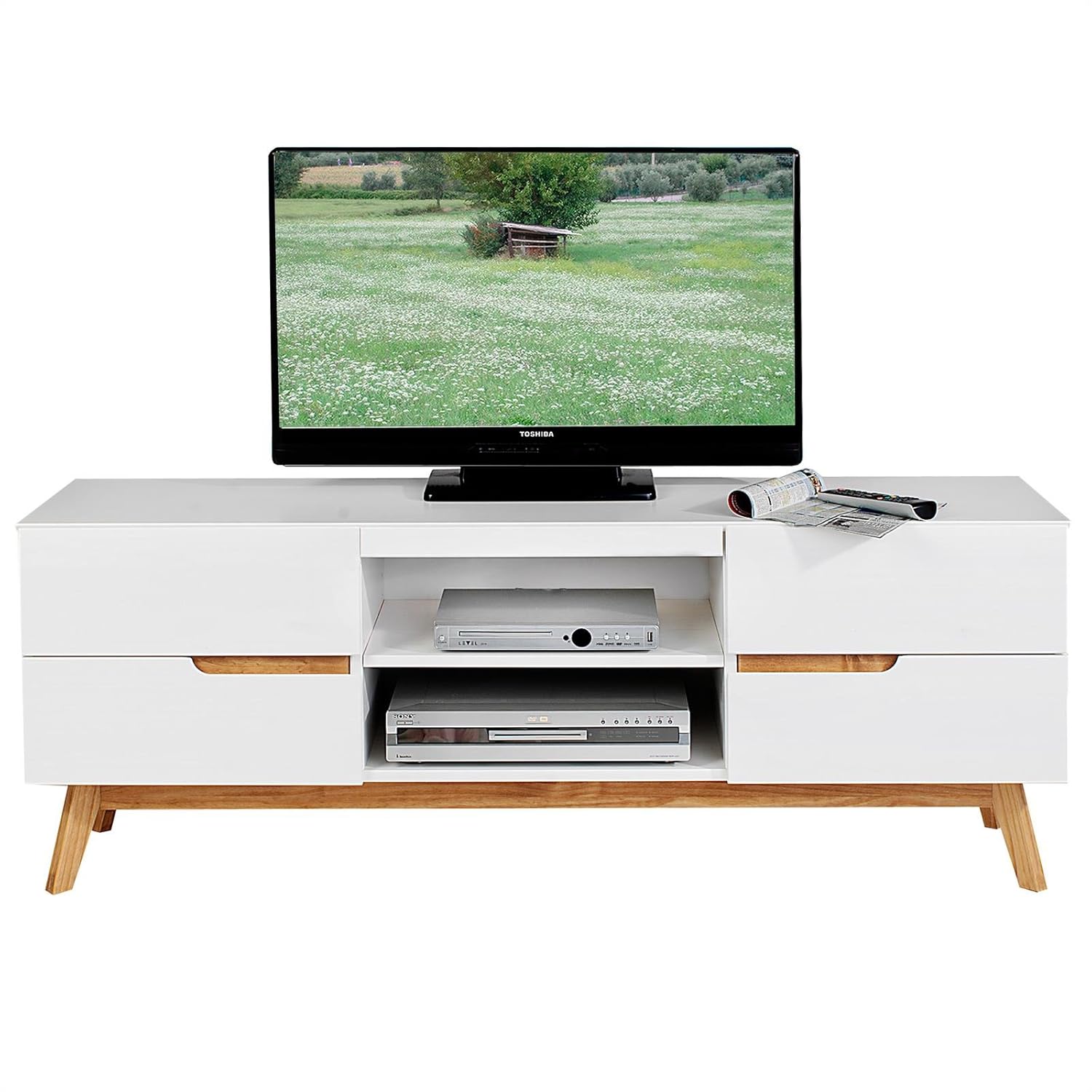 Idimex Tibor Tv Bench Nordic Scandinavian Style Vintage Design Tv