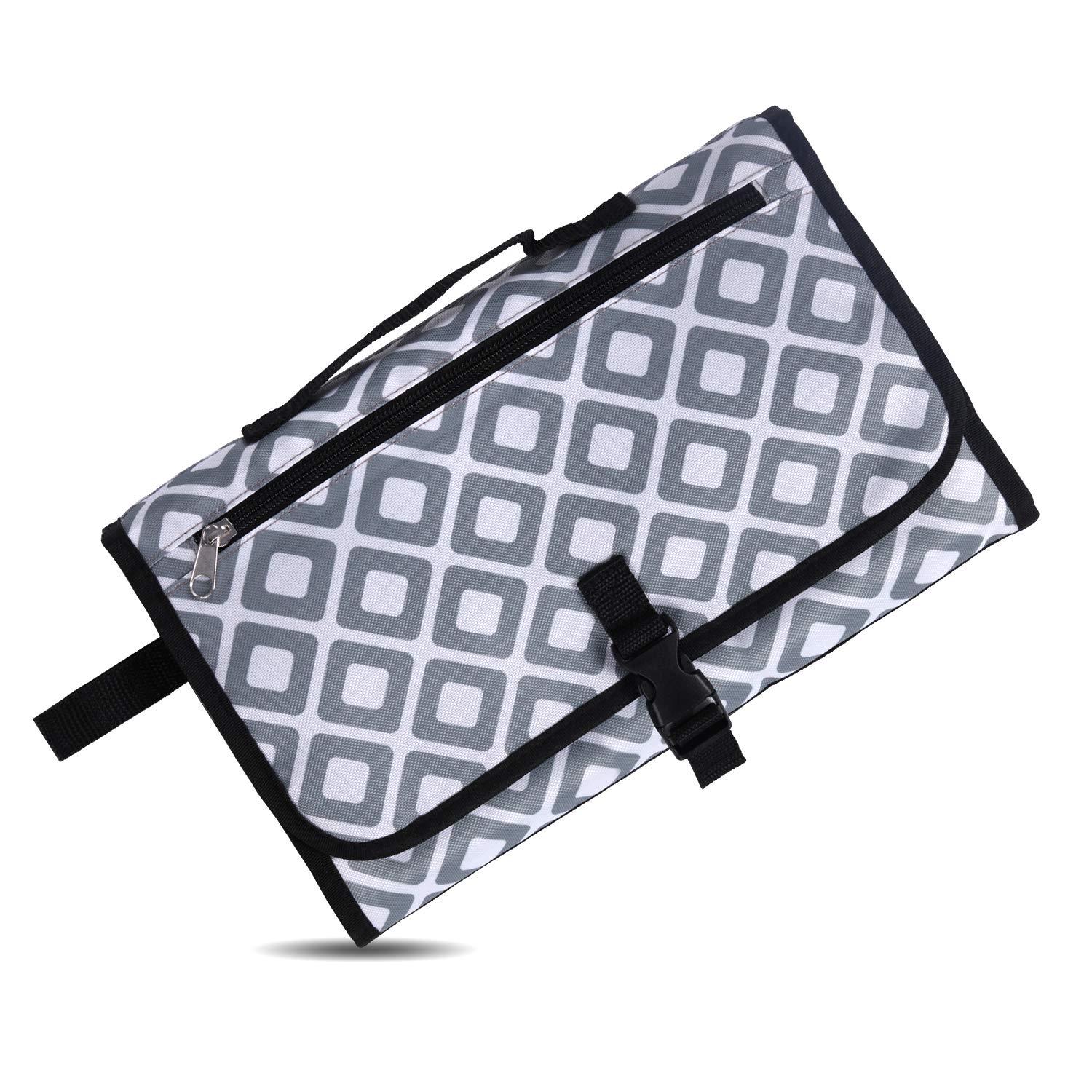 Portable Changing Pad, Diaper Clutch Kit, Travel Foldable Station Mat for Baby Diapering, Waterproof Lightweight Cushion for Toddlers, Infants or Newborns