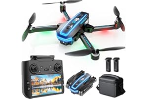UFLYTOO LA GPS Drones with 4K Camera for Adults with HD Screen on Controller and Follow Me Mode,Long Flight Time and Distance,Transmission and GPS Auto Return,G10 RC Quadcopter Easy fly for Beginner and Kids,Under 249g