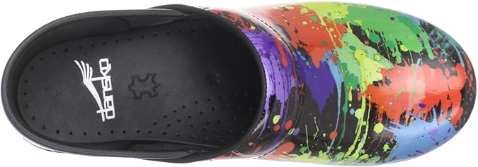 paint splatter dansko clogs