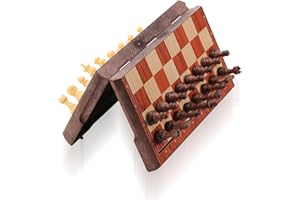 ColorGo Magnetic Travel Chess Set, Portable Mini Chess Board Game for Adults and Kids (Classic Edition)