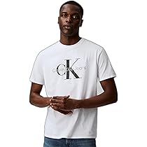 Calvin Klein Short Sleeve Monogram Logo T-Shirt Brilliant