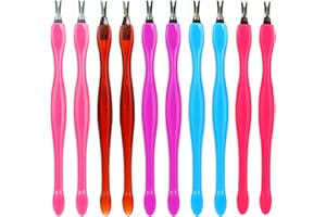 CAIQICOME Cuticle Pusher Cuticle Pushers Tool Professional Nail Scraper Pushers Dead Skin Cuticle Remover Dual Ended Cleaner Cuticle Trimmer for Fingernails Toenails Home Nail Shop 10 Pcs