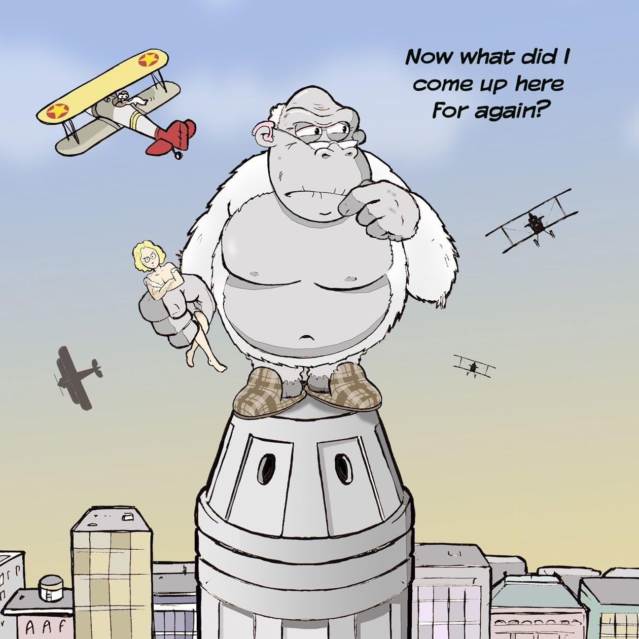 Twizler Carte Humoristique Avec Gorille Et Avions Pour Oldies Carte Vierge Carte D Anniversaire Carte Humoristique Carte De Depart En Retraite Carte De Bonne Chance Carte D Adieu