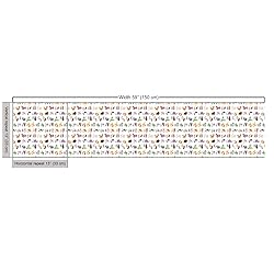 Ambesonne Alphabet Fabric by The Yard, Pattern of