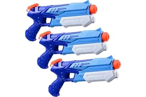 HITOP 3 Pack Water Guns for Kids Squirt Water Blaster Guns Toy Summer Swimming Pool Beach Sand Outdoor Water Fighting Play Toys Gifts for Boys Girls Children