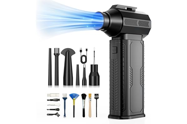 ZOAIVR Electric Air Duster, 130000RPM with 8000mAh Battery