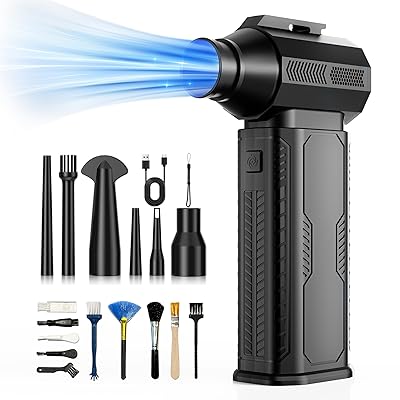 ZOAIVR Electric Air Duster, 130000RPM with 8000mAh Battery