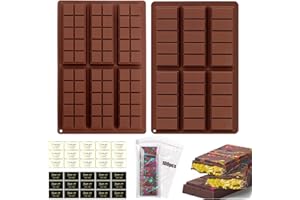 9.9 * 6.5 Inches Silicone Long Bar Chocolate Mold Food Grade Soft Nonstick Baking Tray for Chocolate Candy and Dessert DIY