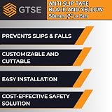 GTSE 50mm x 5m Anti Slip Tape Black Yellow High Traction Non Skid Tape view 6