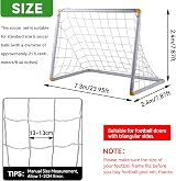Cyrank Football Goal Net 24x8ft Replacement Soccer Net Training Net view 2