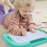 SGILE Large Magnetic Drawing Board 26x20cm Sticker Stamps Learning Toy view 8