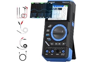 FNIRSI DST-201 3IN1 Digital Multimeter 19999 Counts TRMS, 1MHz Bandwidth Handheld Oscilloscope Multimeter DDS Generator, 5MSa