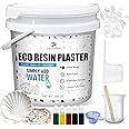 Eco Resin Casting Powder - 100oz / 2800g Fast Cured Plaster Casting Powder for Beginners - 20~30 Minutes Demold, Easy Mixing Water Activated Eco-Friendly Casting Resin for DIY Crafts Making, Home Art