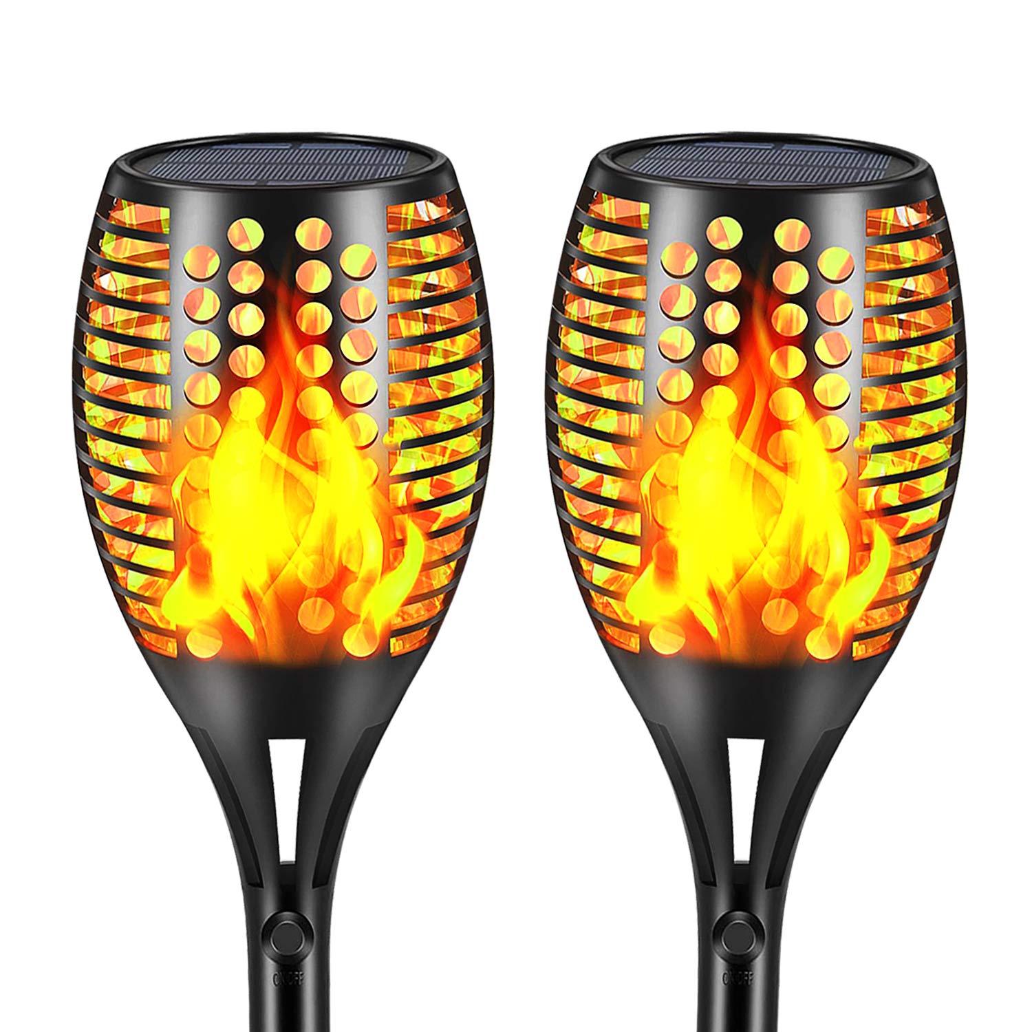 Photo 1 of Aityvert Upgraded Larger Solar Torch Lights, Waterproof Outdoor Dancing Flames Lights, Flickering Flames Garden Lights, Landscape Decoration Pathway Patio Lights 43" 96 LED (2)