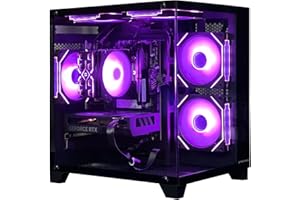 ALCPOK Gaming PC Desktop Computer,Intel Core i5 13400F,RTX 4060 8G,32GB DDR4 RAM 1TB SSD,ARGB Fan,Prebuilt Computer Tower for Gaming and Office