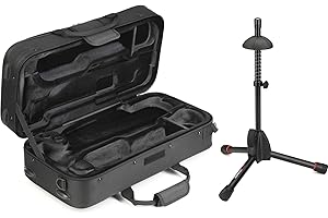 GearNuts Protec MX301 MAX Trumpet Case with Mute Storage and Tripod Stand - Black
