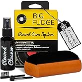 Big Fudge Vinyl Record Cleaning Kit - 4-in-1 Record Cleaner Solution - Includes Ultra-Soft Velvet Record Brush, Cleaning Liqu