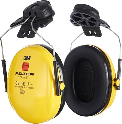 3M PELTOR Optime I Earmuffs 26 dB Yellow Helmet Mounted H510P3E-405-GU