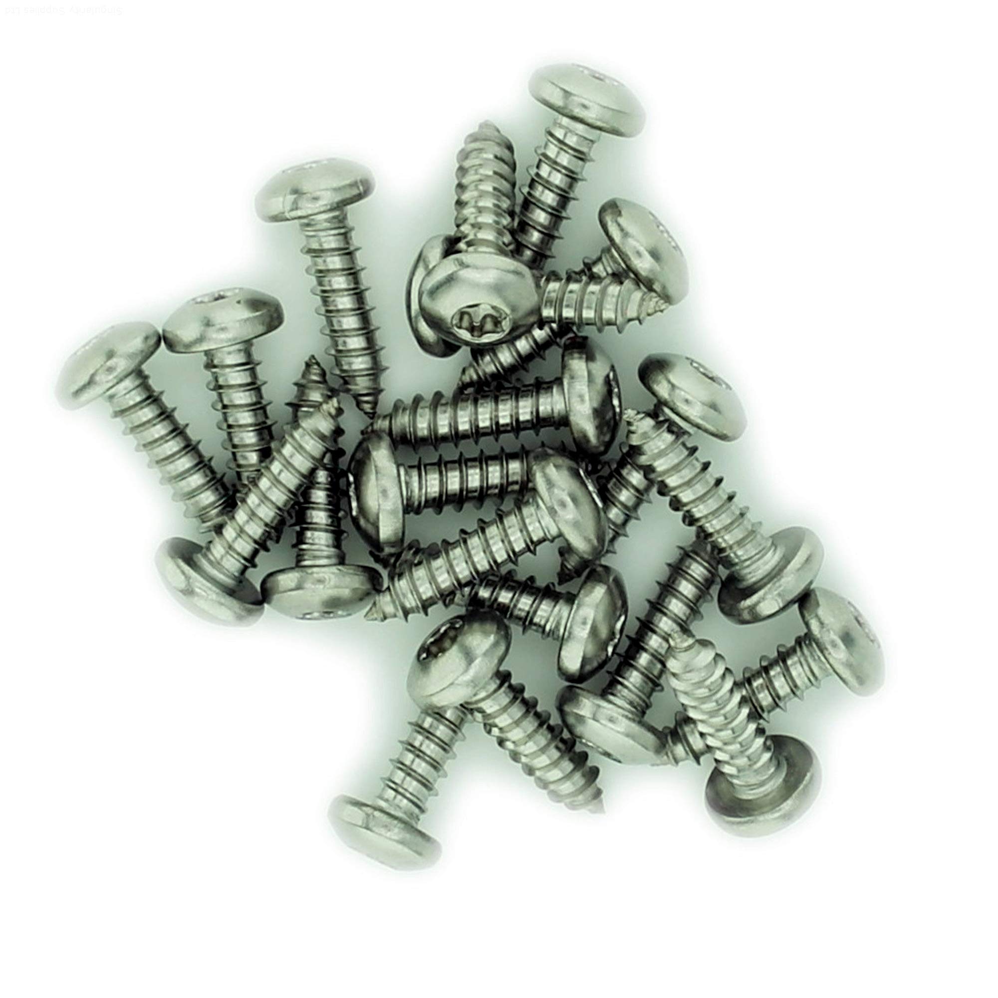 No.8 x 0.875 (4.2mm x 22mm) TX Pan Self-Tapping Screw - Stainless Steel (A2) (Pack of 20)