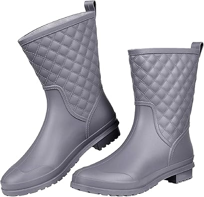 wide calf rain boots amazon