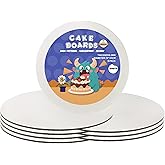 8 PCS Cake Boards 10 Inch Round, White 10 Inch Cake Boards Rounds Cake Plate, Food Grade & Greaseproof Rounds Cake Base, Rose