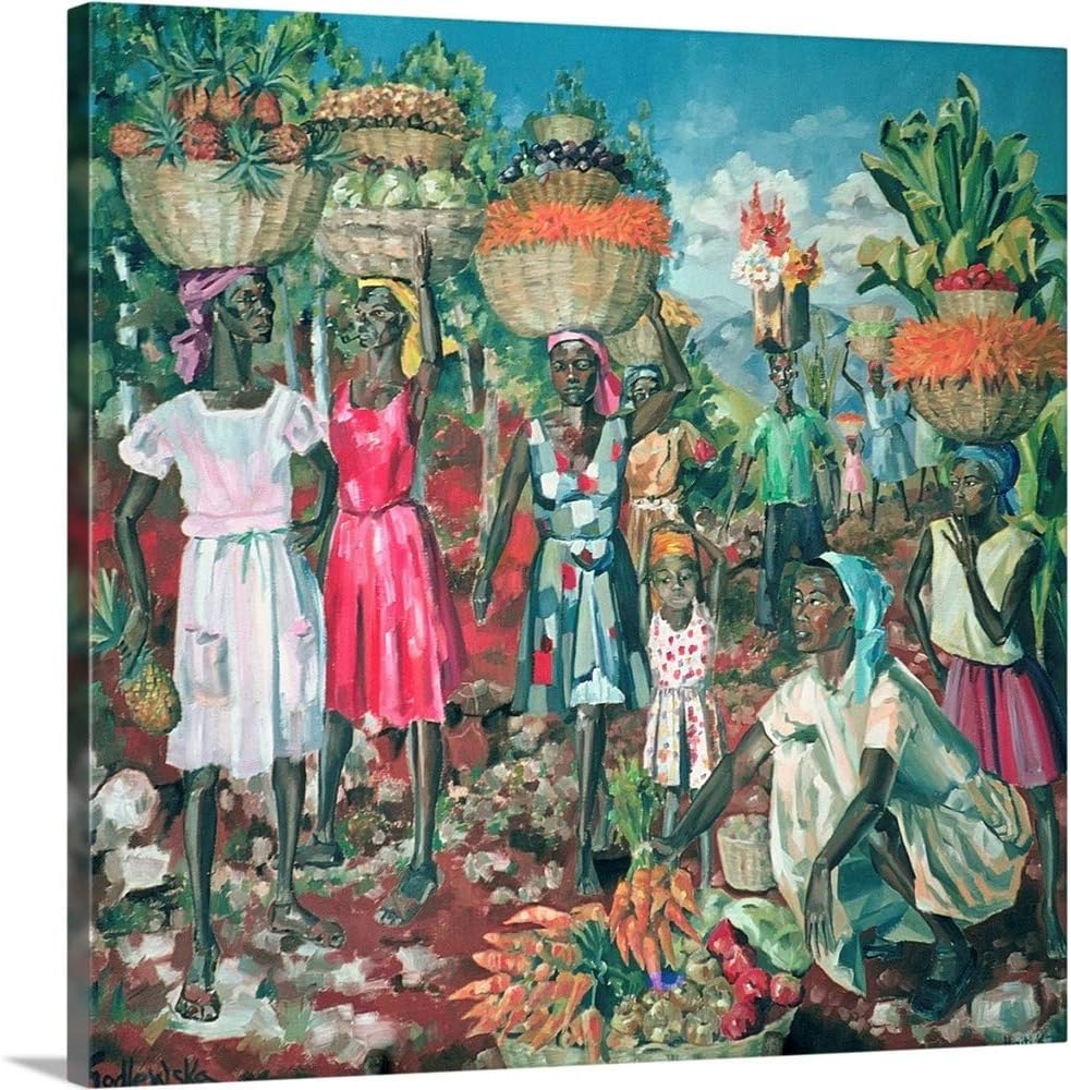Amazon.com Les Marchandes, 1961 Canvas Wall Art Print, Artwork