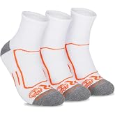 Timberland PRO Men's Moisture Wicking Technology Socks, Arch Support, Cushioned Footbed, Mesh Venting,(Size 7-12; 3 Pairs)
