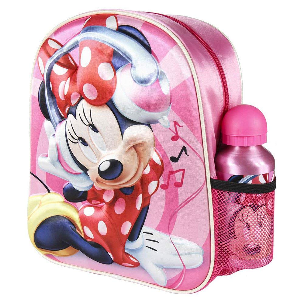 Cerdá Unisex Kids Mochila Infantil 3d Con Accesorios Minnie 3D Children's Backpack With Minnie Accessories Not Applicable, Multi, 31.0 Xx 10.0 Xx 25.0 cm
