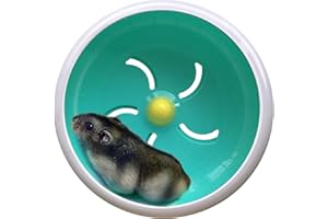 lazYYzal Hamster Wheel,Silent Hamster Wheel,Silent Wheel,Quiet Hamster Wheel,Super-Silent Hamster Exercise Wheel,Silent Hamster Wheel for Hamsters,Mice,Small Animals (M Ф 5.5 in, Blue)