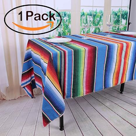 Trlyc 57x102 Inch Fiesta Themed Party Mexican Tablecloth Diy
