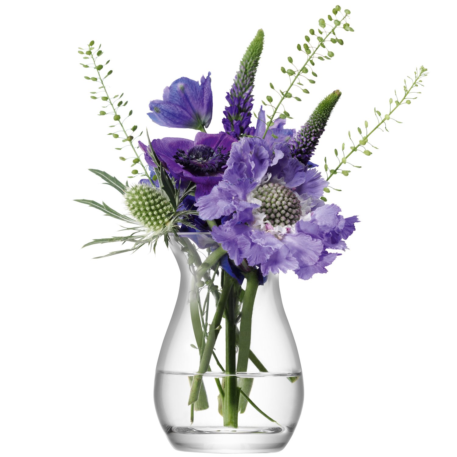 LSA International Flower Mini Posy Vase 9.5 cm, Clear, H9.5cm — image 1