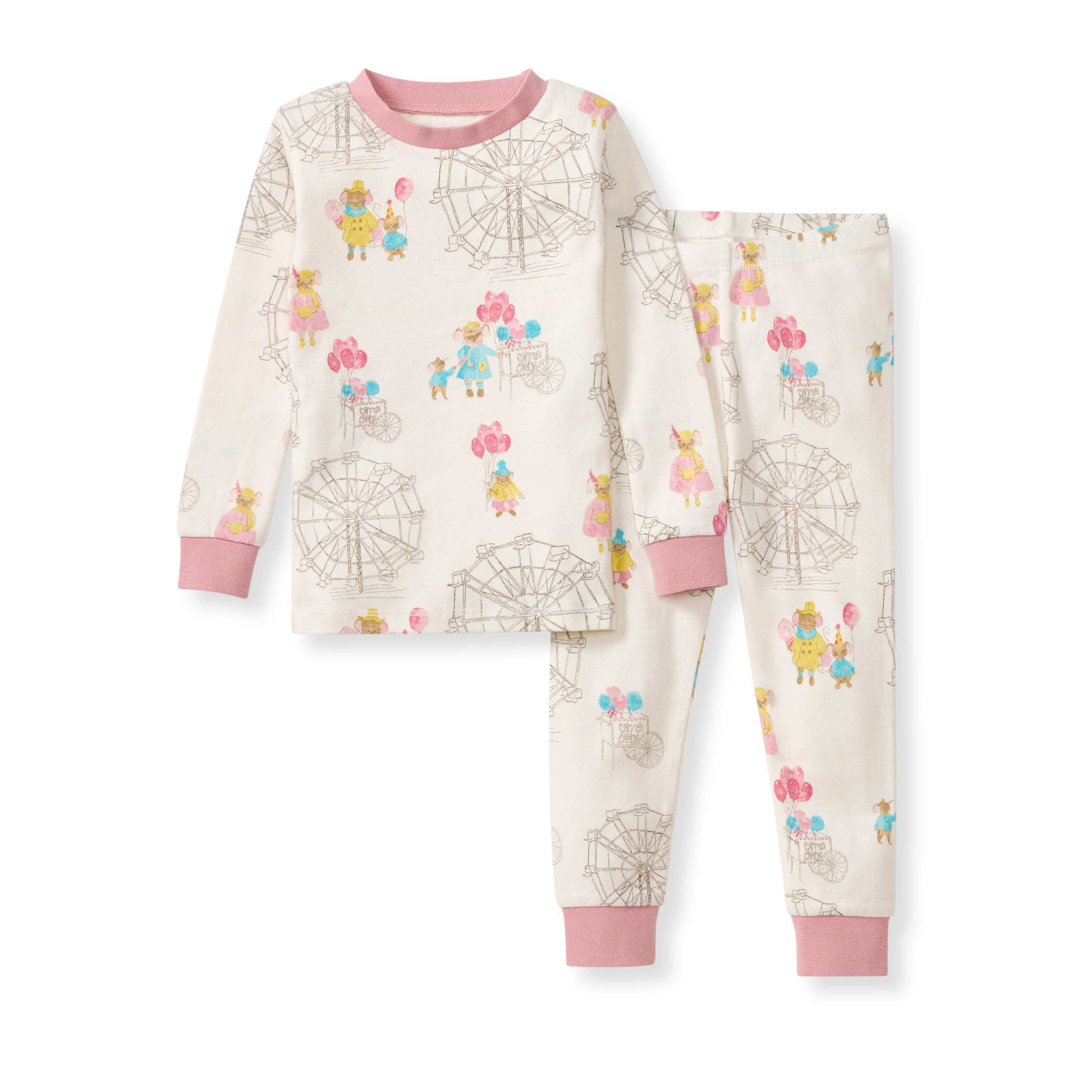 Burt's Bees Baby Baby Girl's Toddler Pajamas, Tee